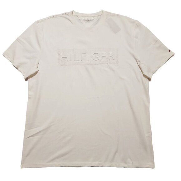 Tommy Hilfiger Men's‎ T-Shirt Mesh Cotton Short Sleeve Embroidery Logo 2XL - Picture 1 of 10